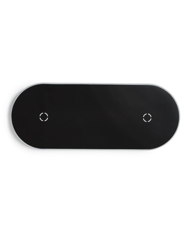 Light-Up-Your-Logo Duo Wireless Charging Pads