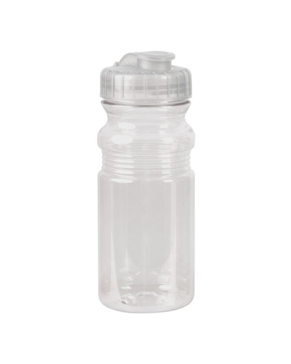 USA Made 20oz Translucent Sport Water Bottle With Snap Cap